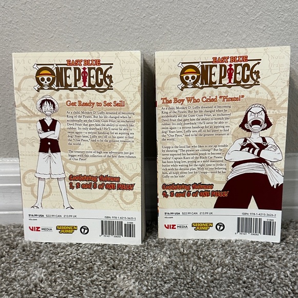 One Piece Anime Manga Book Set Volumes 1-6 by Eiichiro Oda - Picture 2 of 8